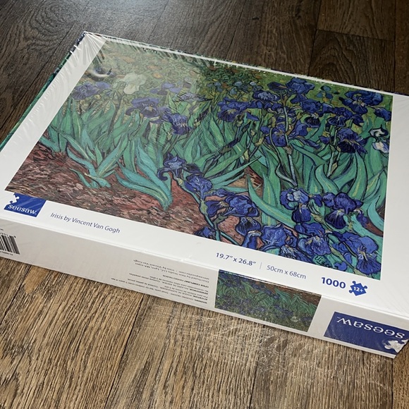 Iris by Vincent Van Gogh Seesaw Puzzle 1000 Pieces NEW, sealed box - Picture 14 of 16